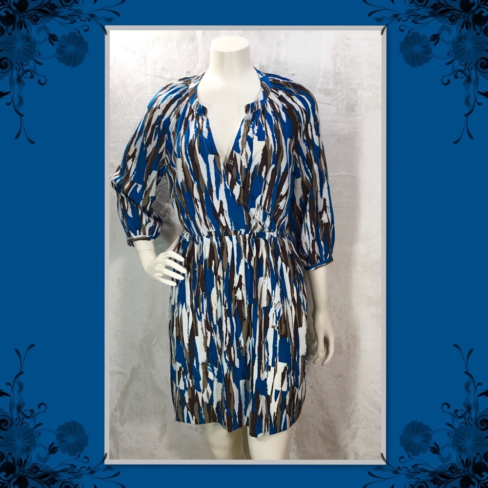 *BANANA REPUBLIC WOMENS MULTI COLORED DRESS 0P